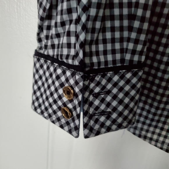 Jones New York checkered shirt / blouse NWT - Picture 6 of 7
